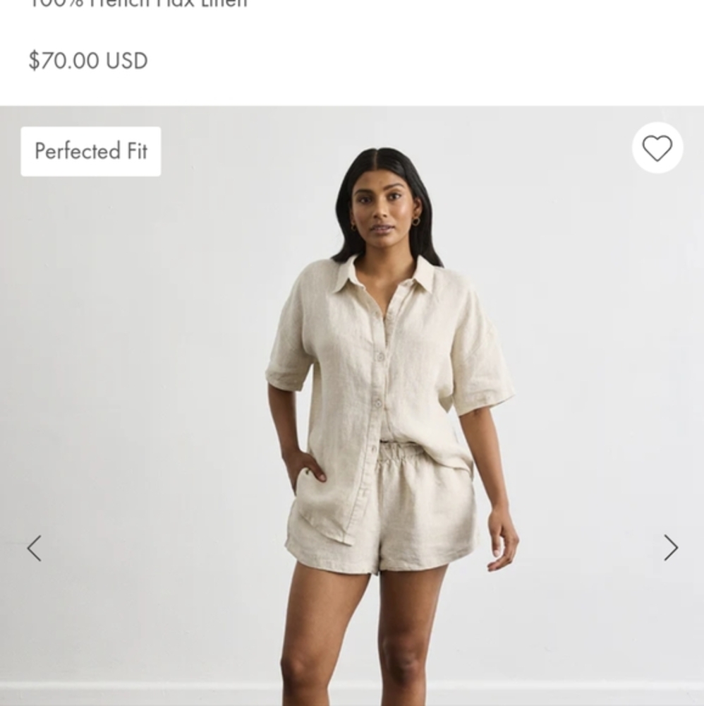 Bed Threads linen shorts